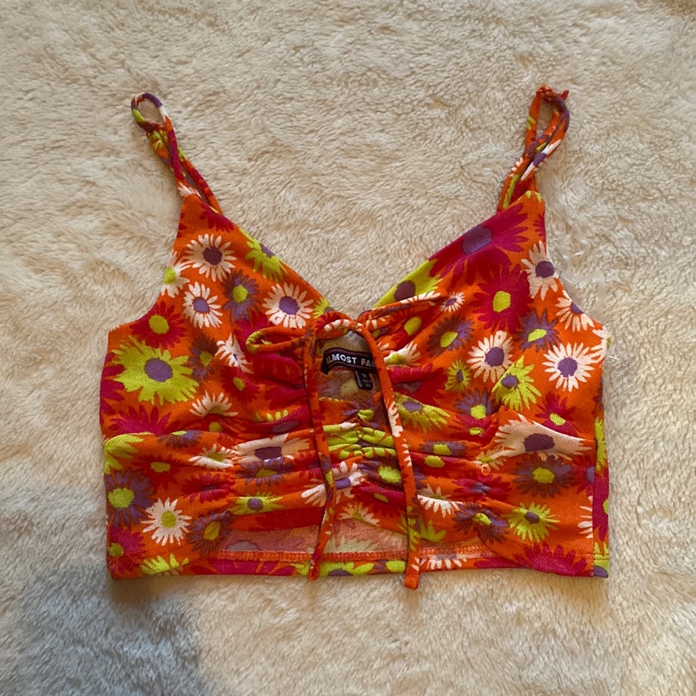 Y2k Crop Top Floral